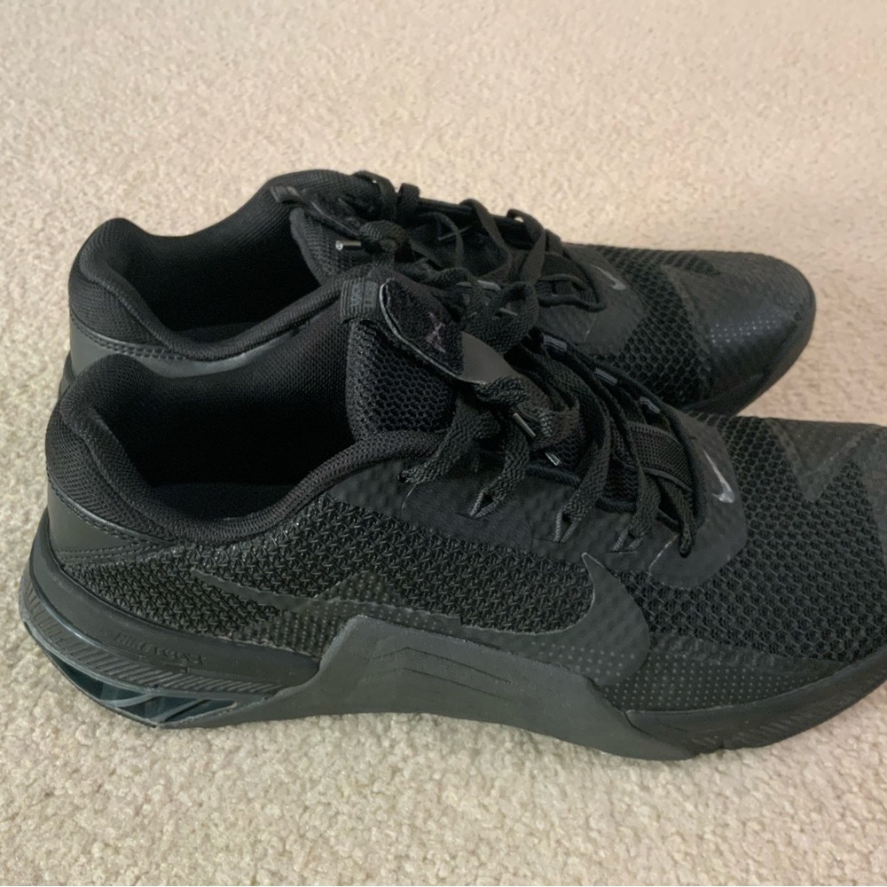 NIKE METCON 7 TRIPLE BLACK 10.5 *EUC* 8 9 SB DUNKS 95 97 90